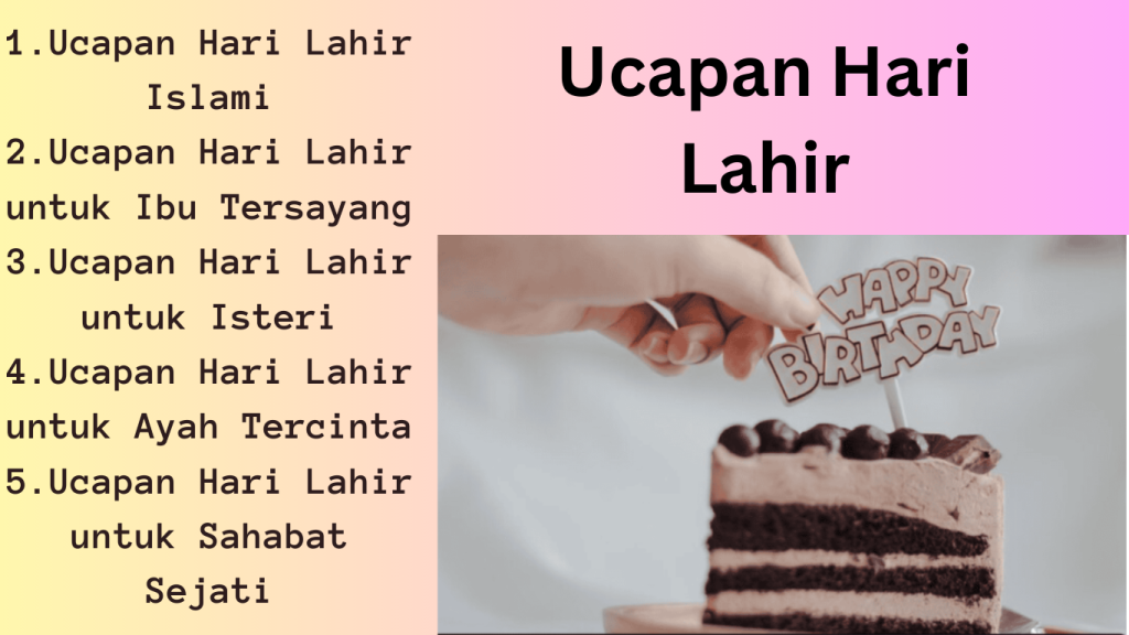 Ucapan Hari Lahir