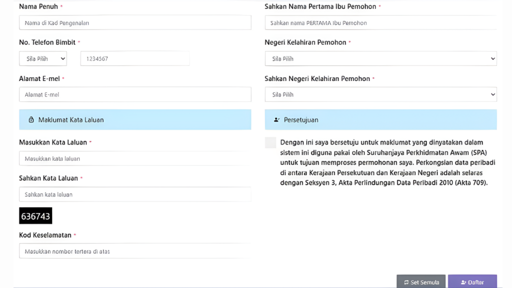 Cara Daftar Akaun SPA9